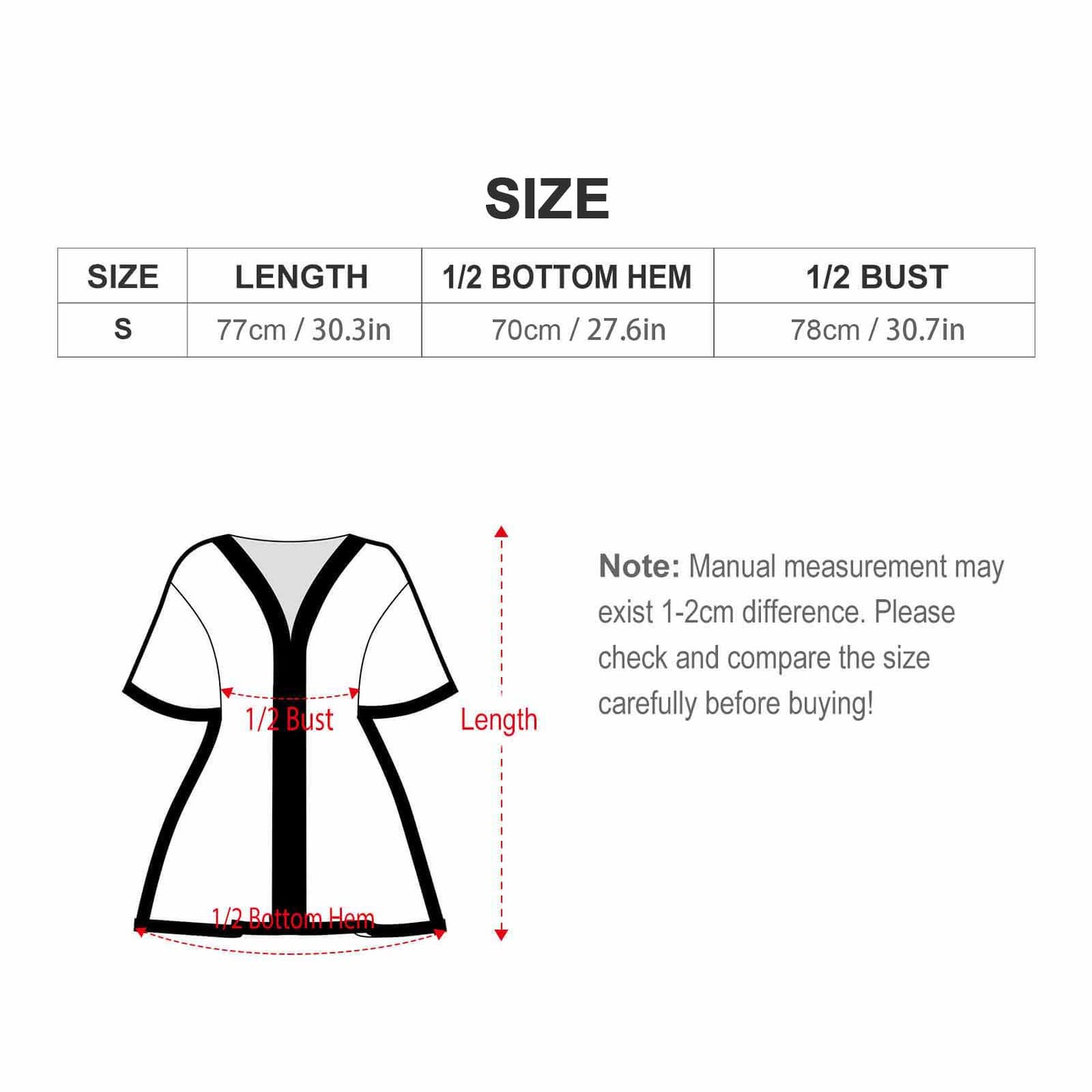 オリジナル ビーチカバーアップ | バットウィング袖&Vネック | カフタン