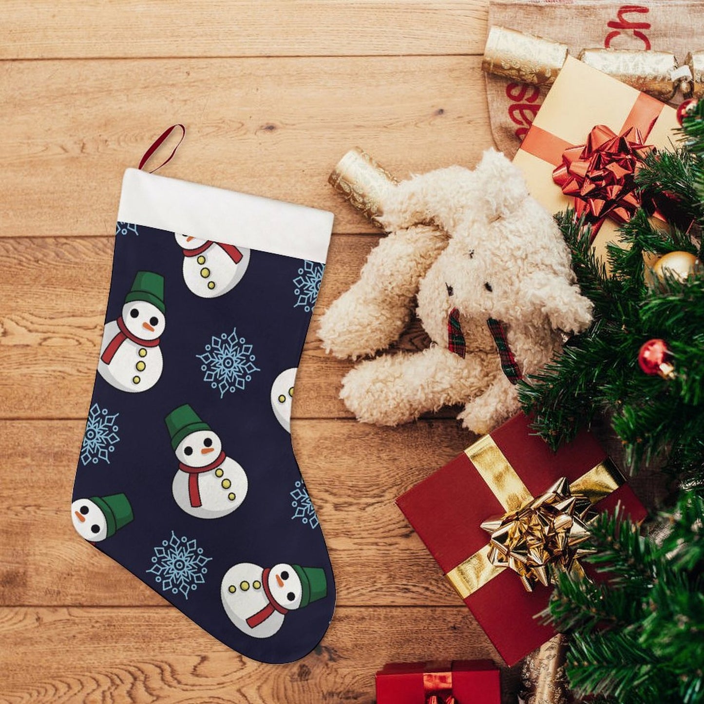 【ふわふわ触感】オリジナル クリスマスソックス | 名入れ・写真プリント | 家族の思い出に