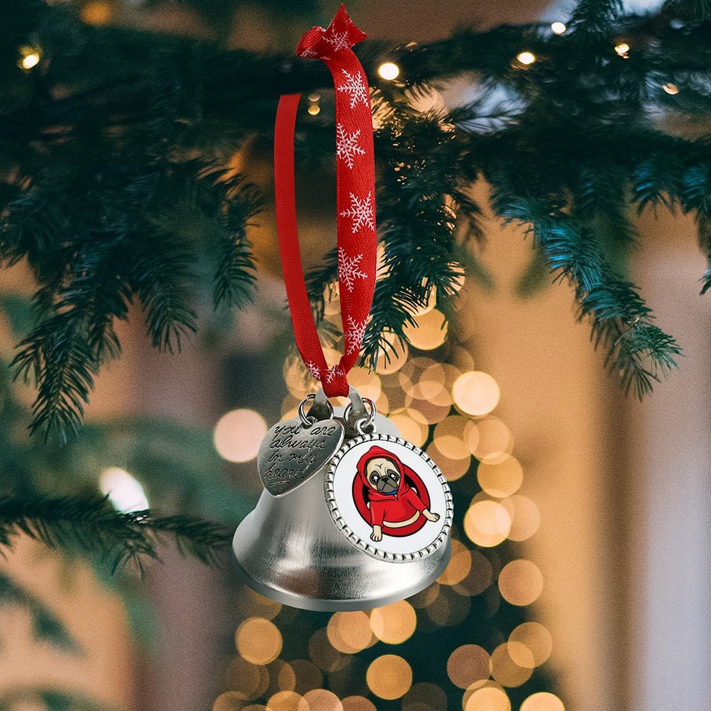 【写真で作成】オリジナル クリスマスオーナメント | 名入れ・メッセージ | ベル型飾り