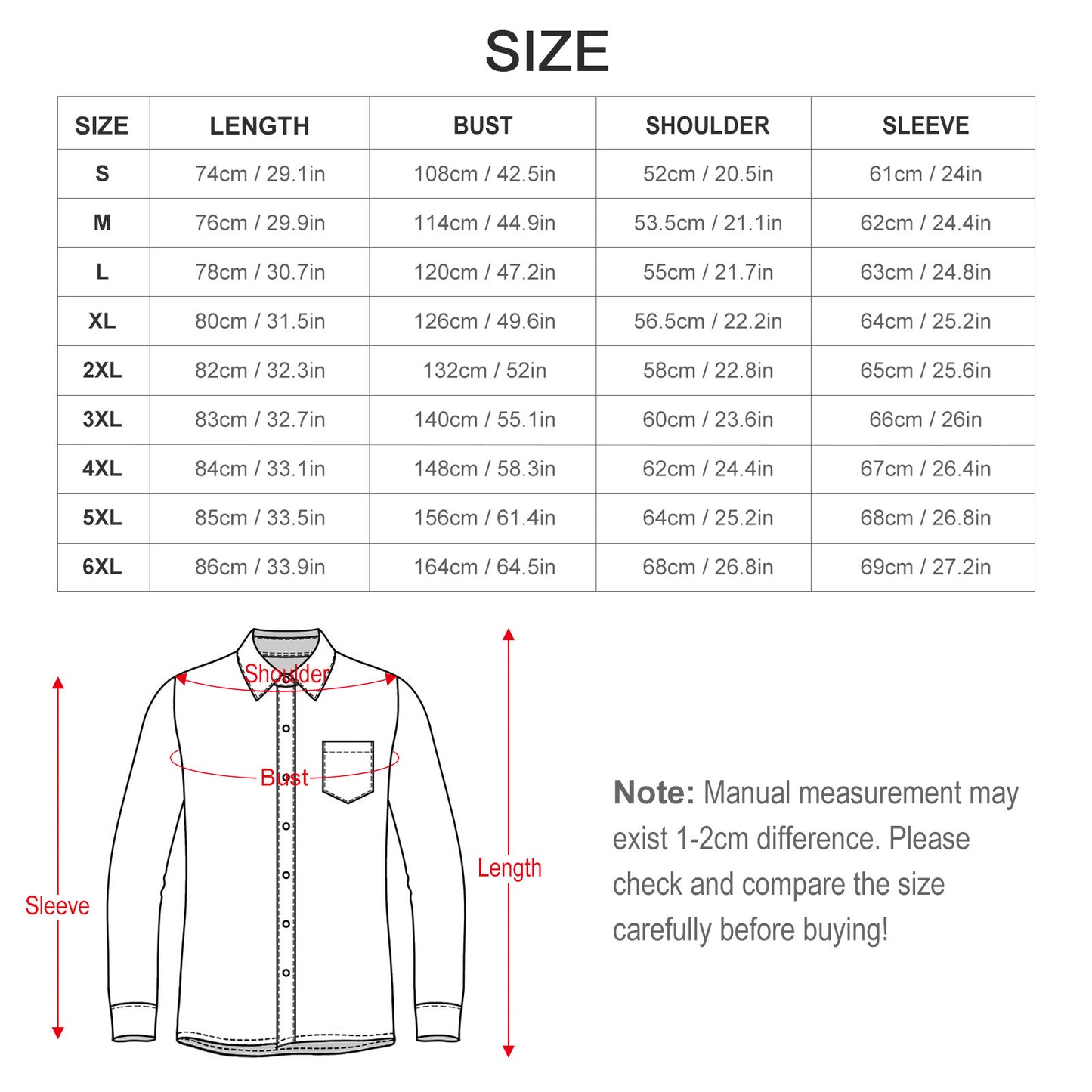 4WAYストレッチ 長袖シャツ | ポケット付き・ノーアイロン | S-6XL