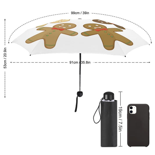5段折りたたみ傘 UV99%カット | 19cm超コンパクト | カスタム印刷対応