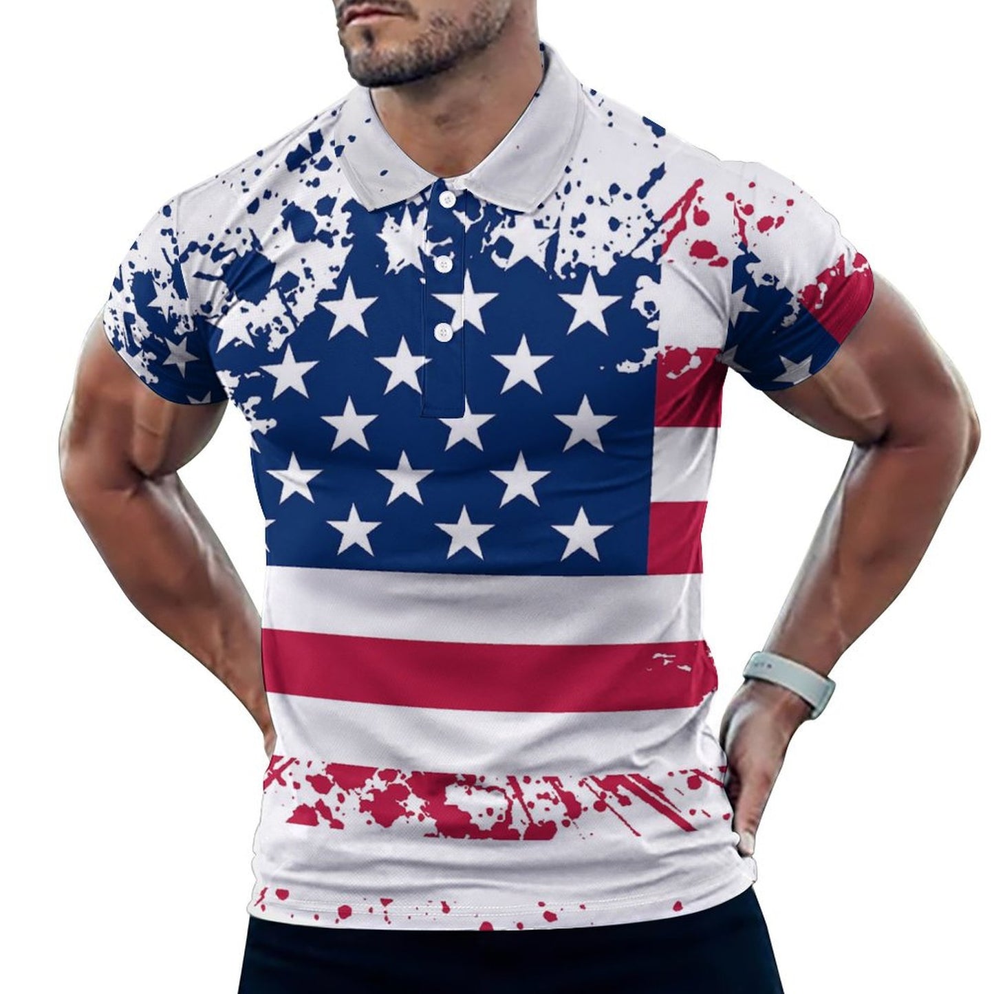 【全面プリント】写真・ロゴでカスタム|アイスシルク・ポロシャツ