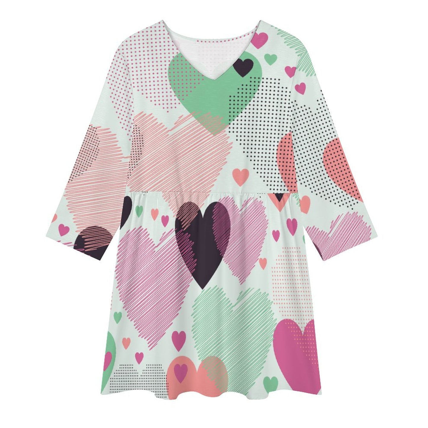 【写真で作成】Vネックワンピース | オリジナルTシャツワンピ