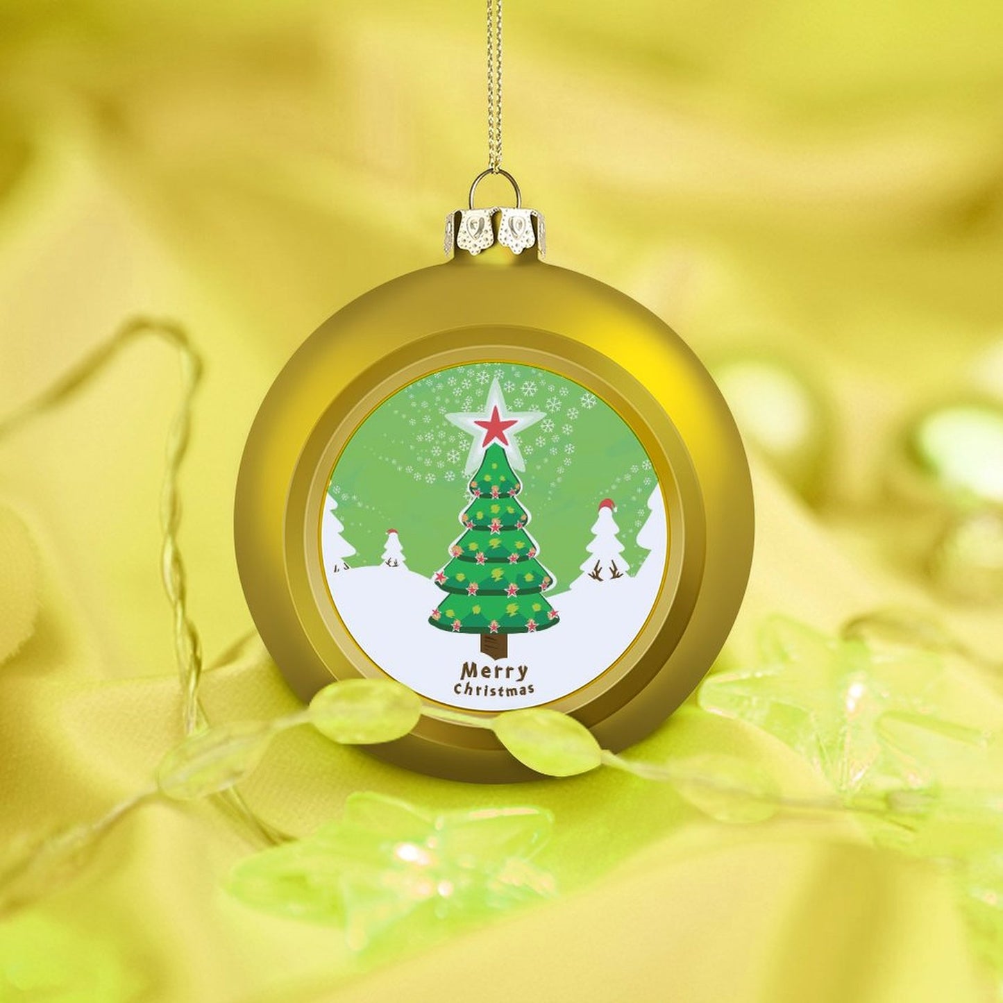 【ミニサイズ】オリジナルクリスマスボール 4cm | 小さな写真・ロゴ オーナメント