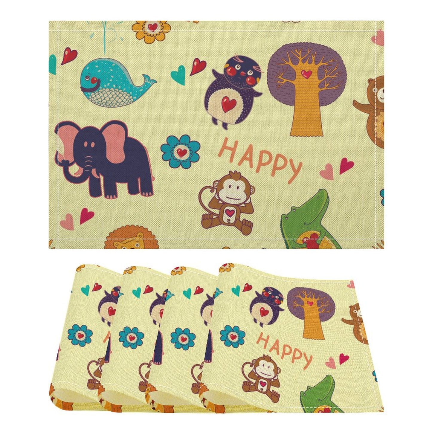 【一枚の、アートな時間】リネン素材で作る、オリジナルランチョンマット