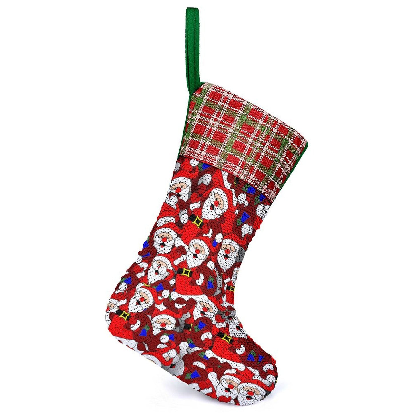 【触ると絵が変わる!?】写真で作る魔法のスパンコールクリスマスソックス|サプライズに