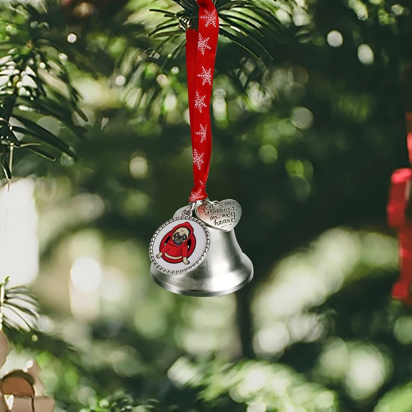 【写真で作成】オリジナル クリスマスオーナメント | 名入れ・メッセージ | ベル型飾り