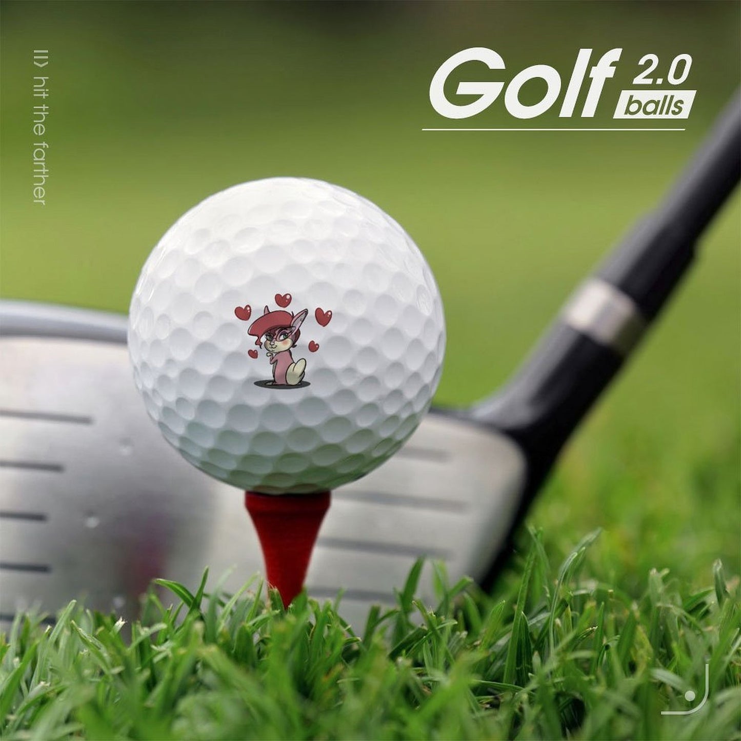 【両面プリント】オリジナル ゴルフボール作成 | 写真・ロゴ・名入れ | コンペ景品・ギフトに最適