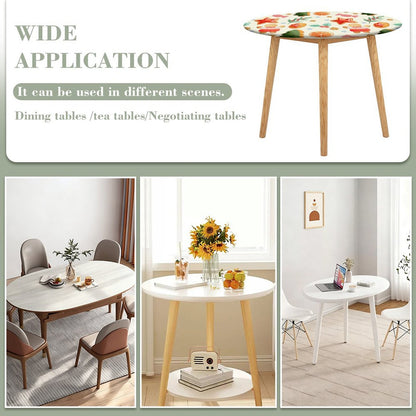 【楕円テーブルに革命を】ズレない・防水！写真で作るフィットテーブルカバー