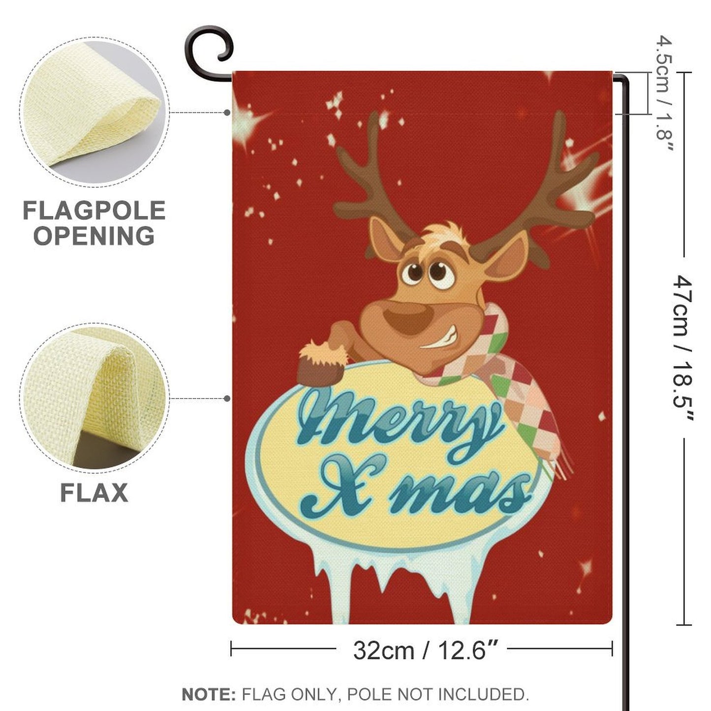 庭を愛するあなたへ。リネンで創る、両面印刷のオリジナルガーデンフラッグ