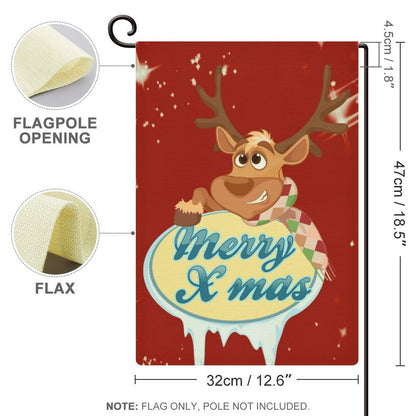 庭を愛するあなたへ。リネンで創る、両面印刷のオリジナルガーデンフラッグ