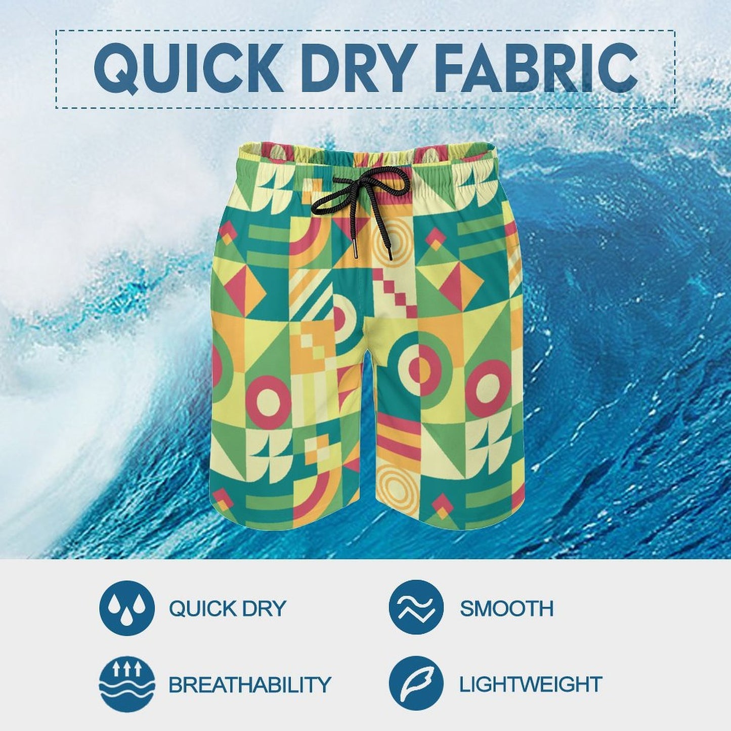 Beach Pants Green, Puzzle, Abstract Pattern