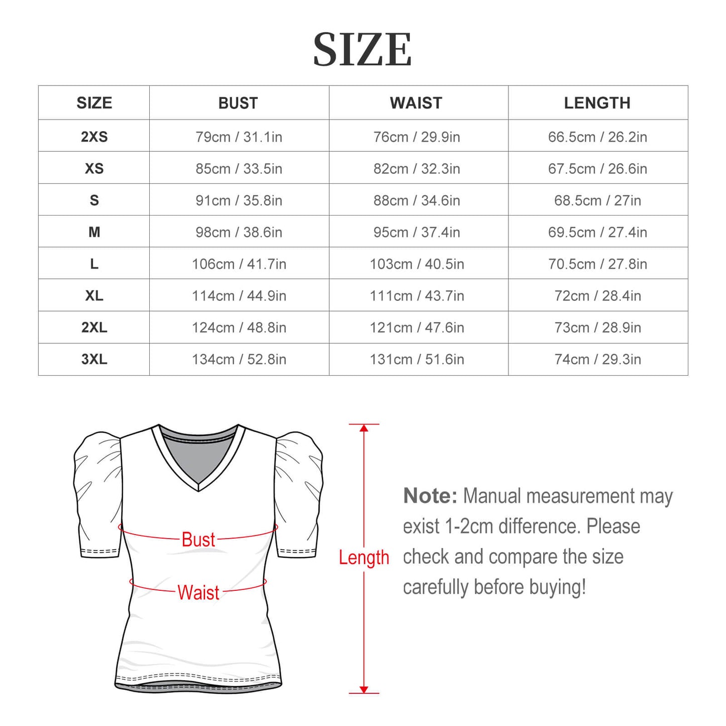 【カスタム可】パフスリーブTシャツ｜大人可愛い・レディース