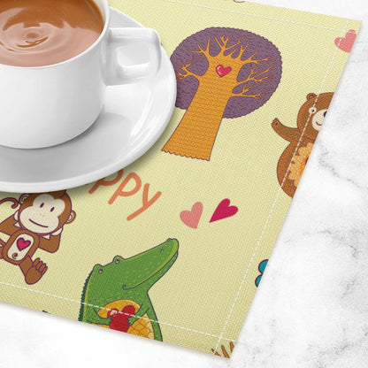 【一枚の、アートな時間】リネン素材で作る、オリジナルランチョンマット