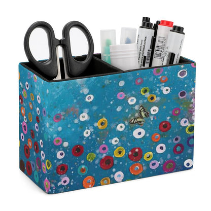 【仕事がはかどる】“司令部”を整える、オリジナル・レザーペンスタンド