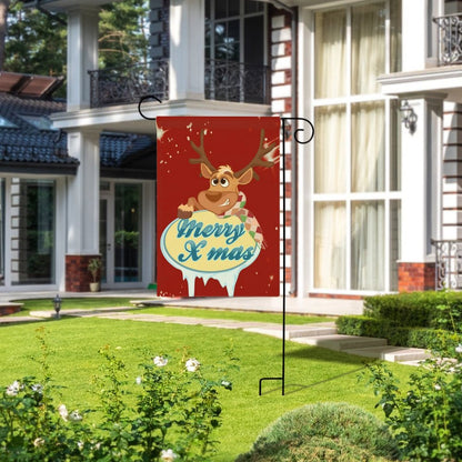 庭を愛するあなたへ。リネンで創る、両面印刷のオリジナルガーデンフラッグ