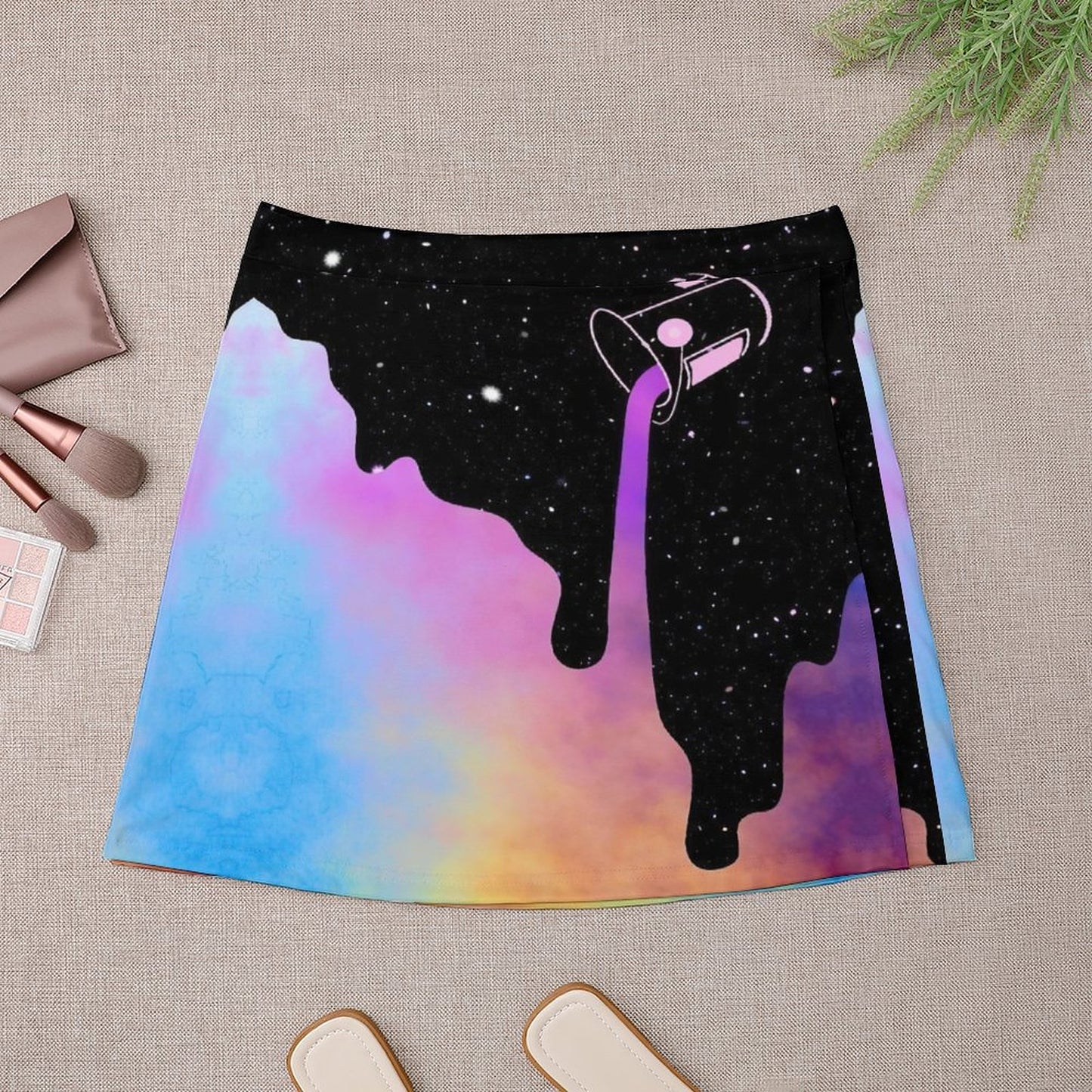 オリジナル ダブルレイヤー ミニスカート | 美脚Aライン＆透け防止 | 1点から作成