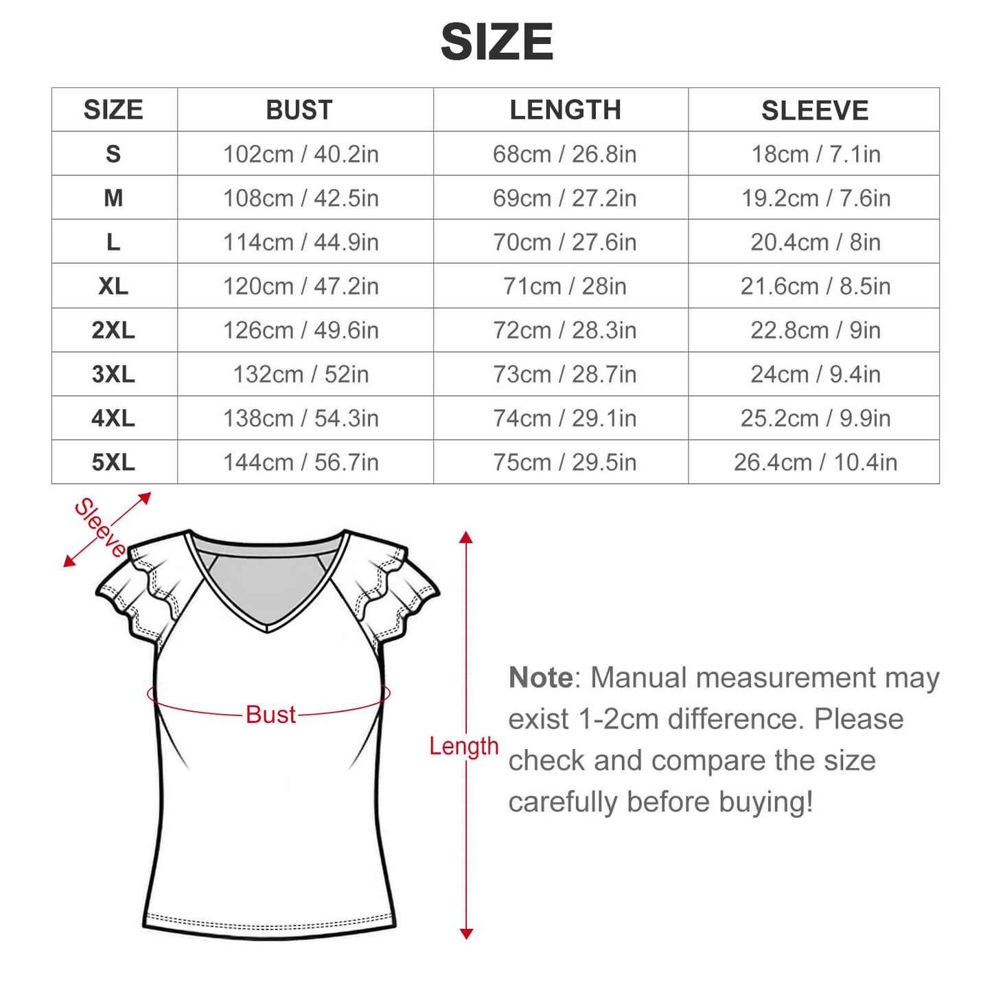 【肌が喜ぶUVカットTシャツ】写真でデザイン｜フリル袖Vネック
