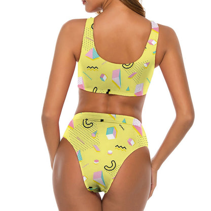 【体型カバーの天才】視線を操る、フロントリボン・ハイウエストビキニ｜脚長効果も