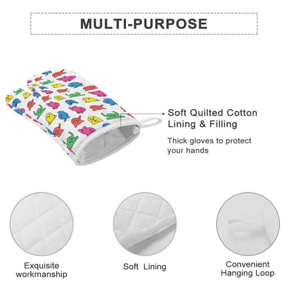 【料理がアートになる】カスタムできる耐熱オーブンミトン｜おしゃれな鍋つかみ2点セット