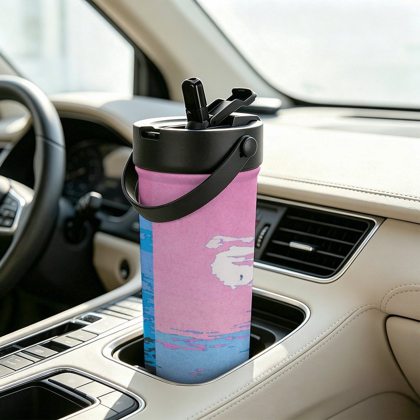 茶こし付きタンブラー 590ml 名入れ対応 二重構造ステンレス製