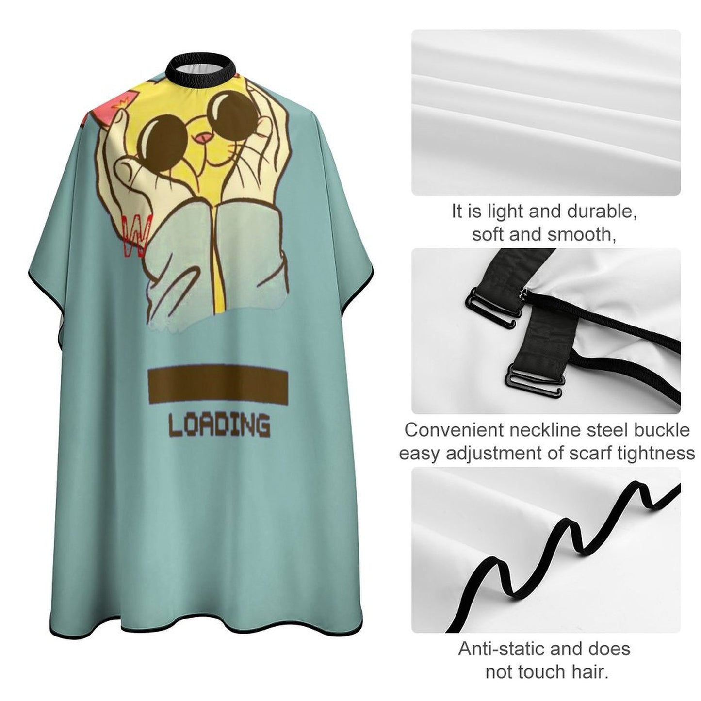 【サロンの“顔”を創る】ロゴで名入れ、オリジナル理容ケープ｜自宅用にも