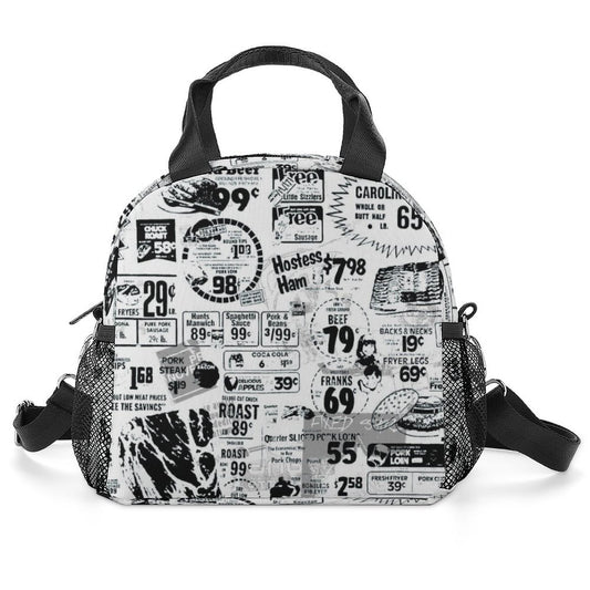 ショルダー付き保温ランチバッグ | 全面プリント・お弁当袋 | 通勤・通学用