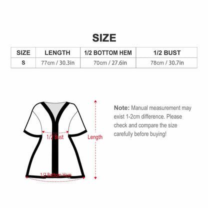 オリジナル ビーチカバーアップ | バットウィング袖＆Vネック | カフタン