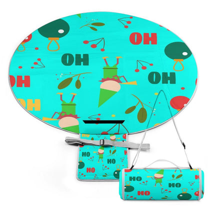 “外で、ごろ寝”が最高に。ふかふか円形ピクニックマット｜写真でオリジナル作成