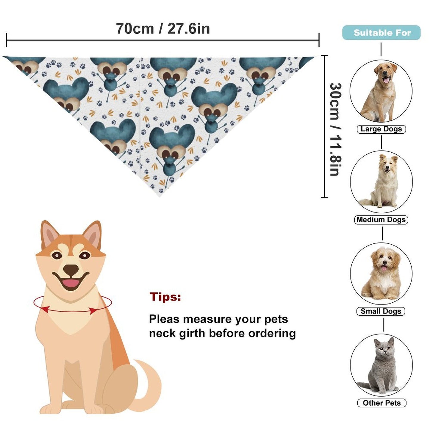 【うちの子が、街の主役に】名前や写真で作る、オリジナルペットバンダナ