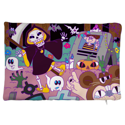 オリジナル 腰枕カバー 作成 | 両面プリント・極上ベルベット | 12x20インチ 長方形クッションケース