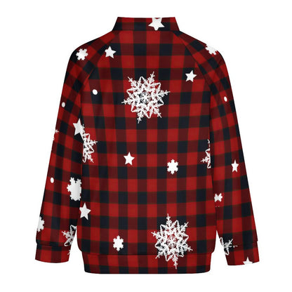 スマートボンバーJKT | ラグラン袖ジップ衛衣 | 伸縮ストレッチ＆全面プリント