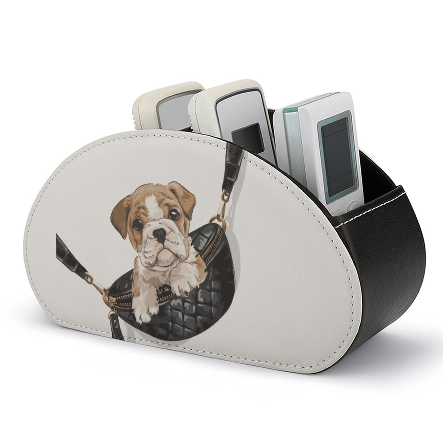 【レザー製】写真で作るオリジナルリモコンラック｜おしゃれな卓上収納・小物入れ