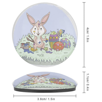 オリジナル 缶バッジ風 マグネット | ガラス製・高光沢 | 写真で作る冷蔵庫マグネット 4cm
