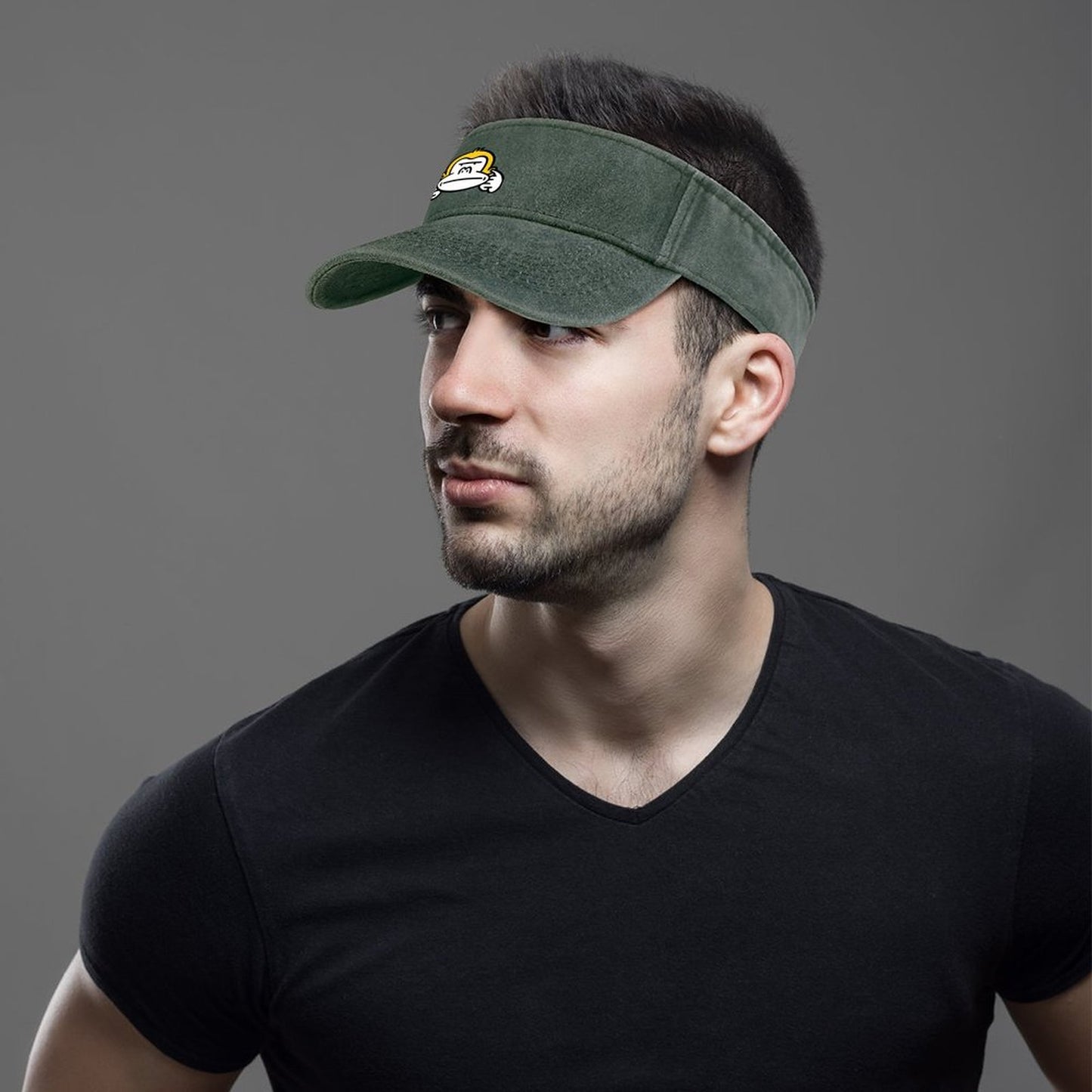 【髪型を崩さない】ポニーテールでもOK！デニムサンバイザー｜UVカット＆蒸れない