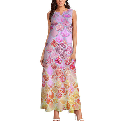 オリジナル マキシ丈ワンピース | スリムフィット＆ノースリーブ | 1枚から作成