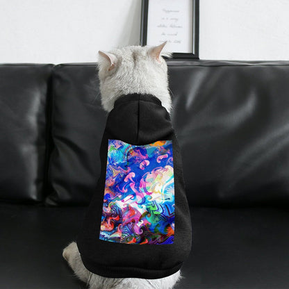 オリジナルプリント ペット用 フーディー パーカー 犬猫用 (抜け毛・汚れ防止)