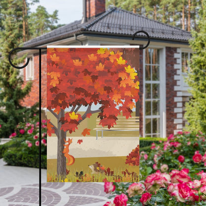 庭が少し寂しい？なら写真1枚で「ようこそ」を彩る、オリジナルガーデンフラッグ