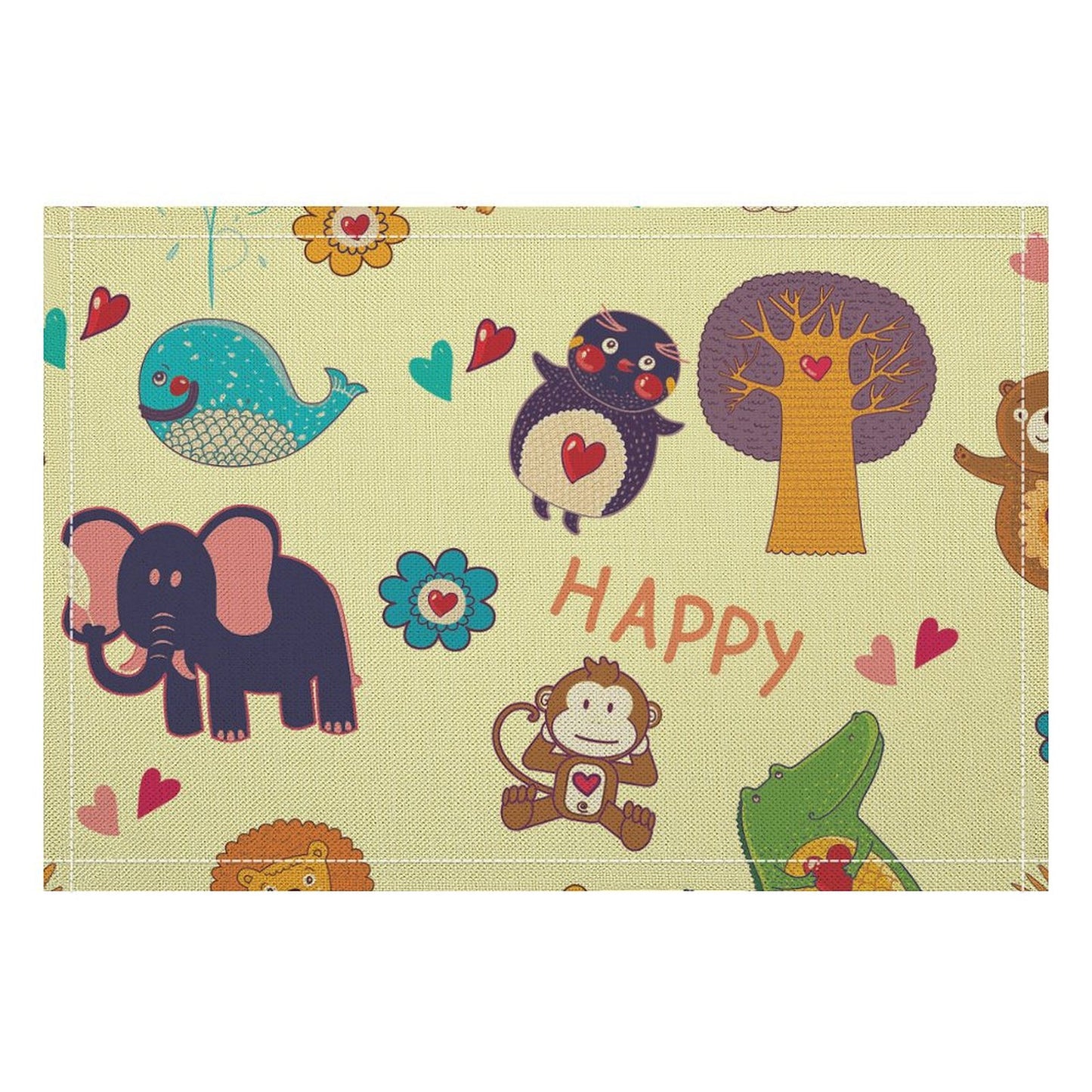 【一枚の、アートな時間】リネン素材で作る、オリジナルランチョンマット