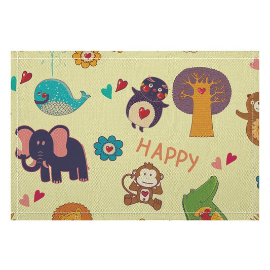 【一枚の、アートな時間】リネン素材で作る、オリジナルランチョンマット