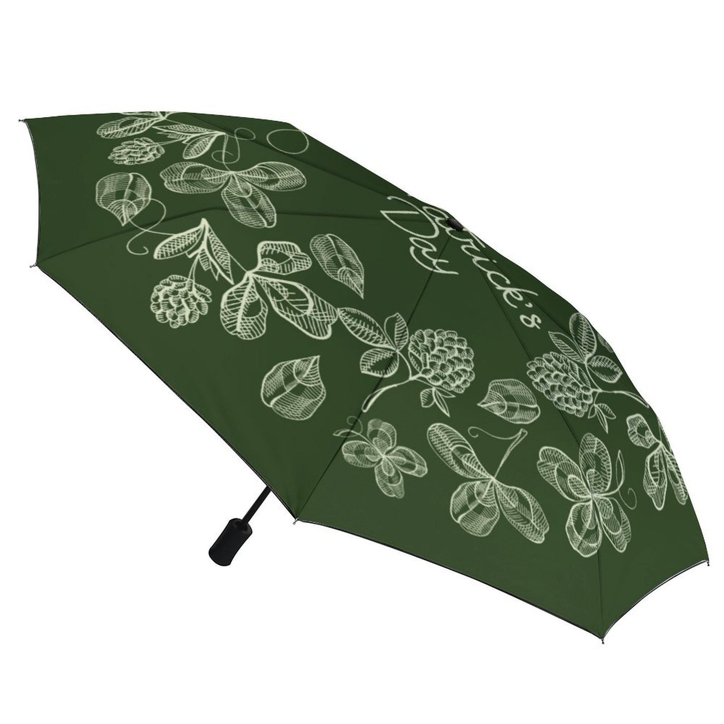 【晴雨兼用】自動開閉 折りたたみ傘 (内側黒膠) | UVカット遮光 & 超撥水 | オリジナルプリント