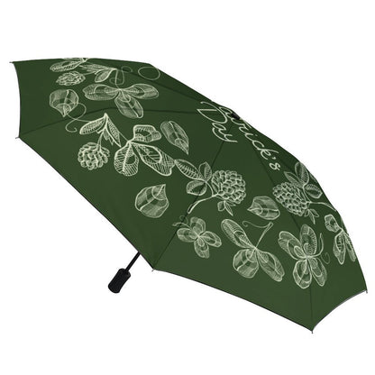 【晴雨兼用】自動開閉 折りたたみ傘 (内側黒膠) | UVカット遮光 & 超撥水 | オリジナルプリント