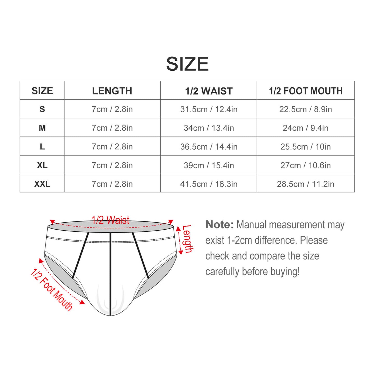 【動きを解放する7cm】カスタム メンズビキニブリーフ｜スポーツインナーに最適
