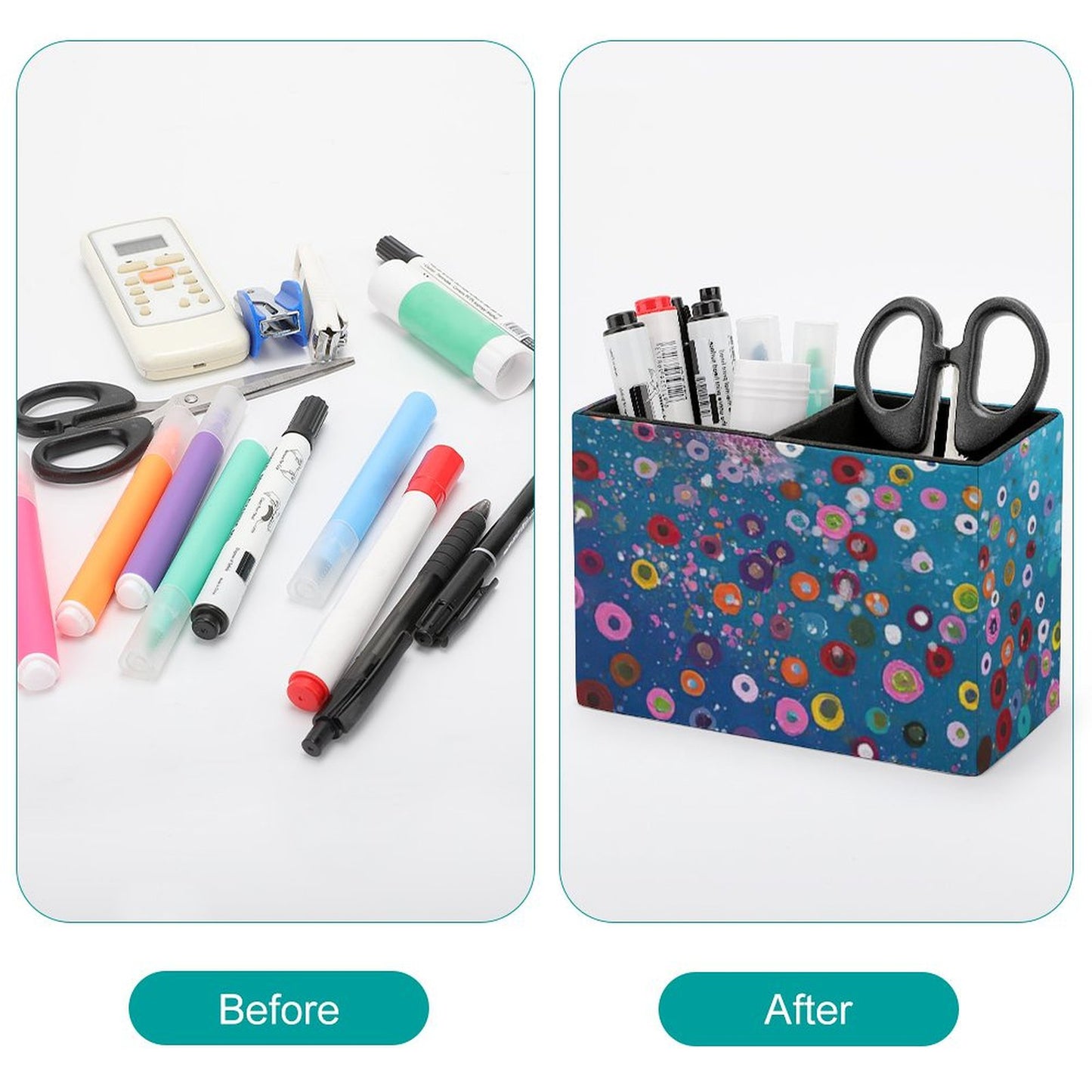 【仕事がはかどる】“司令部”を整える、オリジナル・レザーペンスタンド