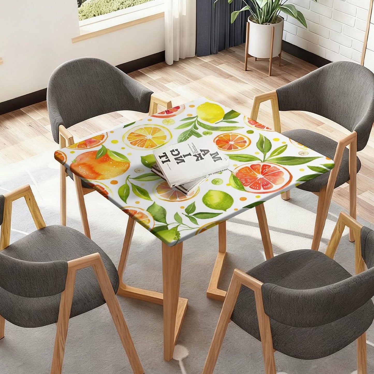 【敷くだけで、空間が生まれ変わる】写真で作るフィットテーブルカバー｜防水・正方形