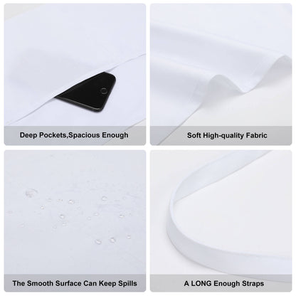 【カフェ・バーのプロ仕様】ロゴで創る、撥水ショートエプロン｜オリジナル業務用