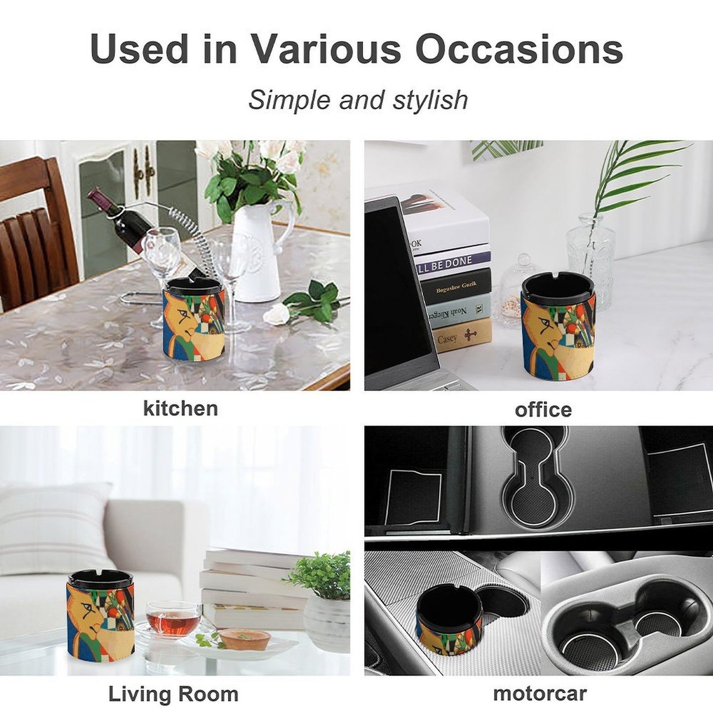 【書斎の品格】名入れ・写真で創るオリジナルレザー灰皿｜上質な大人のギフト