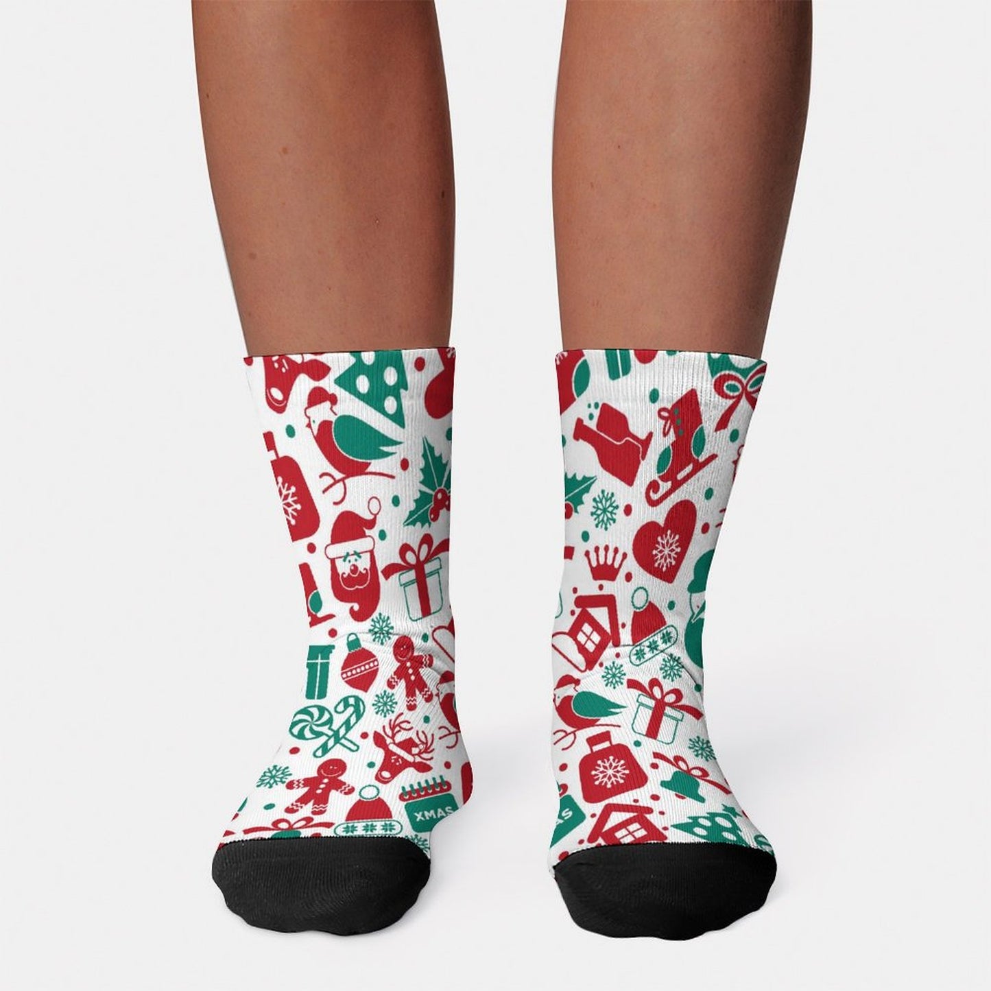 【選べる3サイズ】デザインが際立つフレーム付きカスタムソックス｜おしゃれなオリジナル靴下作成