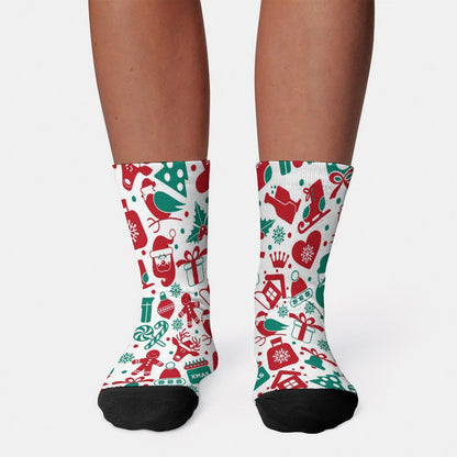 【選べる3サイズ】デザインが際立つフレーム付きカスタムソックス｜おしゃれなオリジナル靴下作成