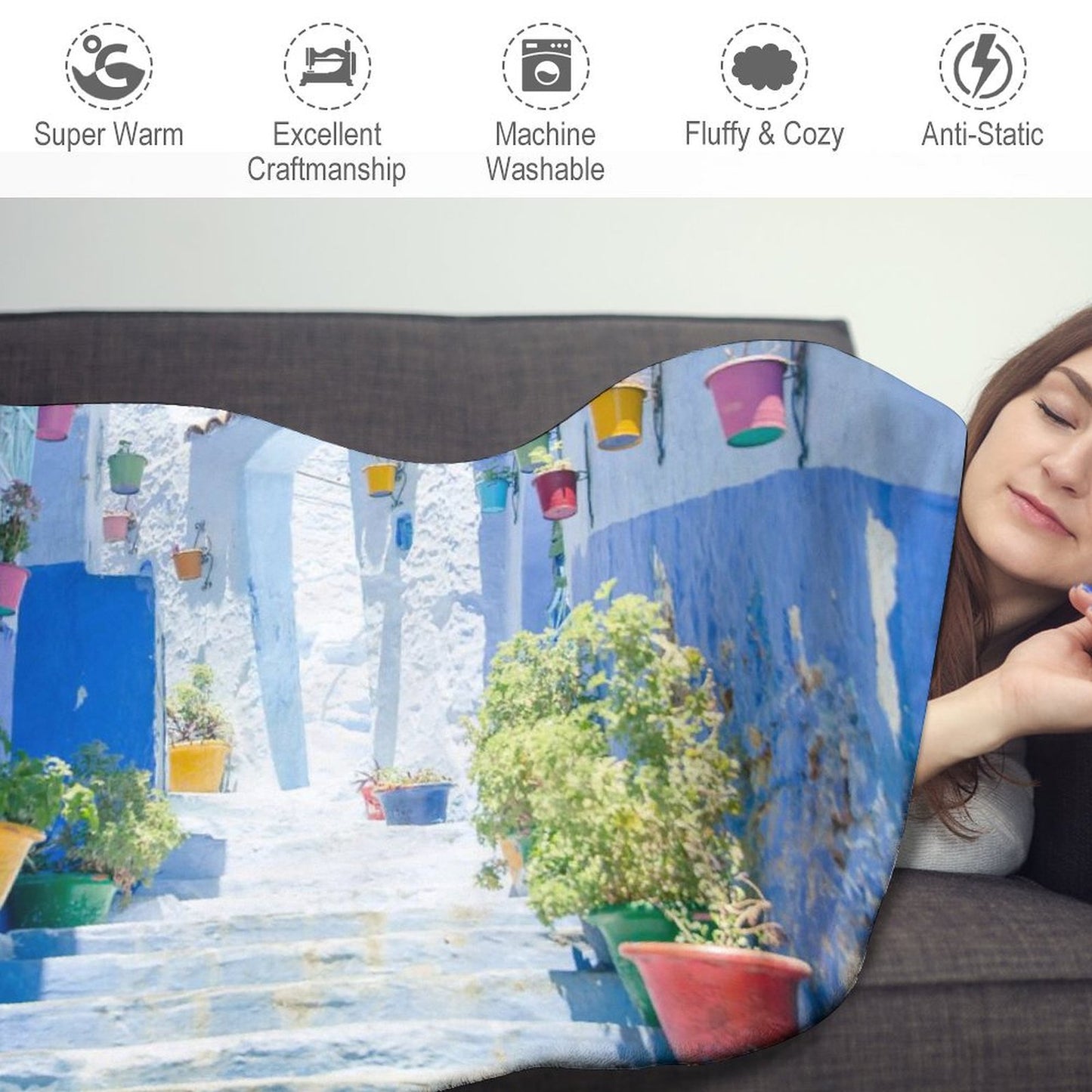 【円い聖域を描く】写真で作るオリジナルラウンドブランケット｜ピクニックにも